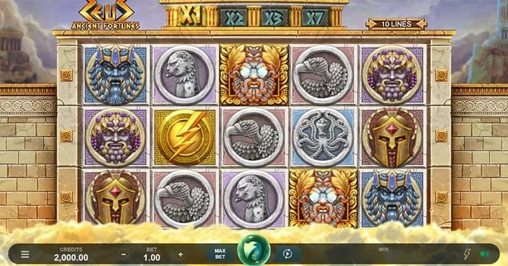 Игровой автомат Ancient Fortunes Zeus играть онлайн