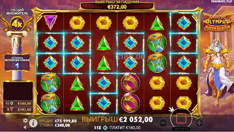 Gates of Olympus Super Scatter демо