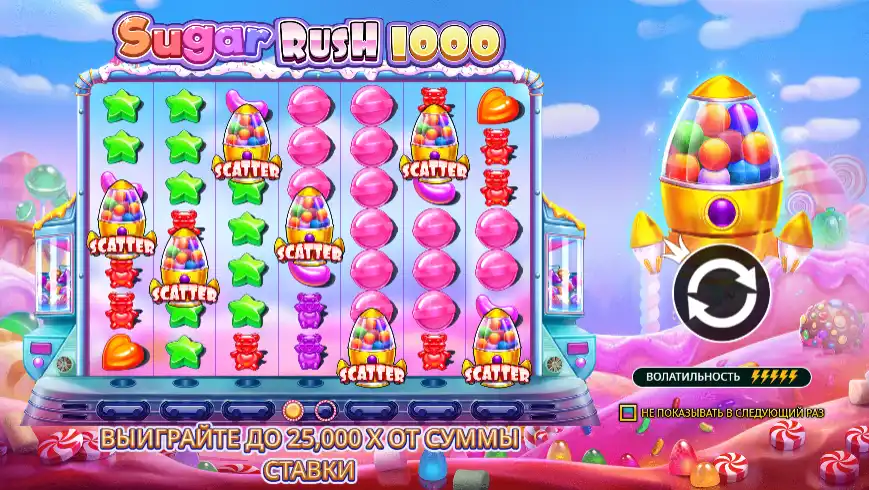 Играть Sugar Rush 1000